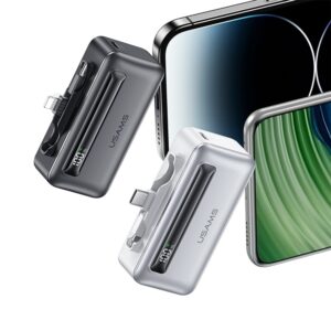 USAMS Powerbank 4500mAh USB-C/Lightning 20W PD Fast Charge sidabro spalvos XB Series 4K5CD23302 US-CD233 - Image 3
