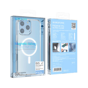 Borofone dėklas BI5 Ice Shield Magnetic Apple iPhone 16 Pro skaidrus - Image 9