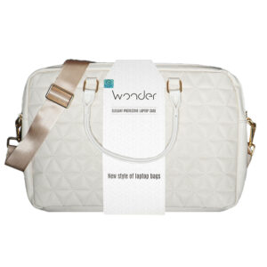 Wonder Briefcase Laptop 17 colių pico quilted beige - Image 6