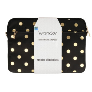 Wonder nešiojamo kompiuterio dėklas 13-14 colių gold polka-dot - Image 7