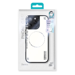 Benks Dynamic Minimalist Case Apple iPhone 16 Pro dėklas telefonui baltos spalvos - Image 8