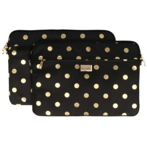 Wonder nešiojamo kompiuterio dėklas 17 colių gold polka-dot