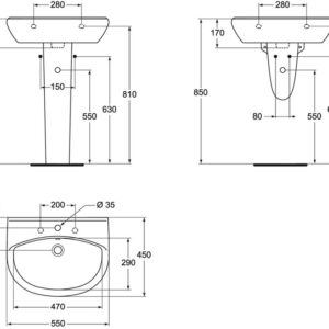 Praustuvas Vidima Ulysse, 45 cm x 55 cm x 17 cm - Image 3