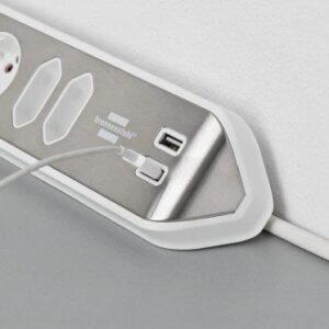 Buitinis ilgintuvas BRENNENSTUHL, 6 vietų, 2 USB, 2 m - Image 2