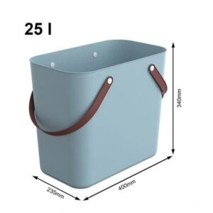 Krepšys Rotho Albula, žalsva, 25l, 40 x 23.5 x 34 cm - Image 2
