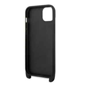 Karl Lagerfeld KLHCP14MSTMK Apple iPhone 14 Plus 6.7" hardcase dėklas telefonui juodos spalvos Monogram Plaque Logo Strap - Image 6