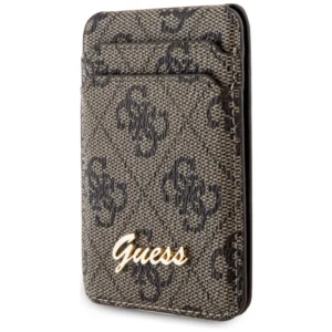 Guess Wallet Card Slot Stand GUWMSHG4SHW - dėklas telefonui rudos spalvos MagSafe 4G Classic Logo - Image 2