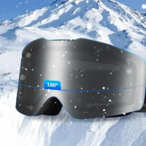 Qunature Black Frameless Ski Goggles - Black - Image 4