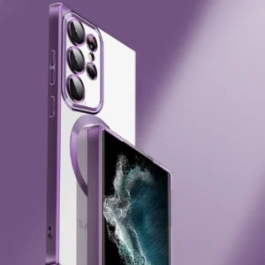 Wozinsky Electroplated Magsafe Samsung Galaxy S24 FE - dėklas telefonui juodos spalvos - Image 6