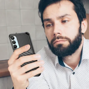 Carbon Case Samsung Galaxy A56 / A36 dėklas telefonui juodos spalvos - Image 3