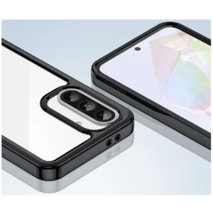 Outer Space Samsung Galaxy A56 Cover with Flexible Frame - dėklas telefonui juodos spalvos - Image 5