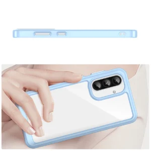 Outer Space Samsung Galaxy A56 Cover with Flexible Frame - dėklas telefonui mėlynos spalvos - Image 4