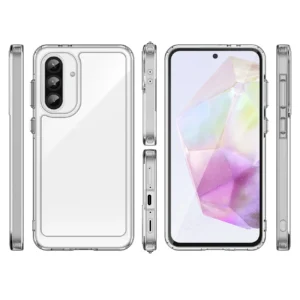 Outer Space Samsung Galaxy A56 Cover with Flexible Frame - dėklas telefonui skaidrus
