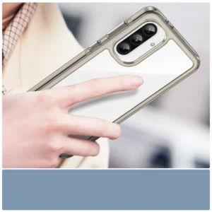 Outer Space Samsung Galaxy A26 Cover with Flexible Frame - Semi-dėklas telefonui skaidrus, dėklas telefonui juodos spalvos - Image 6