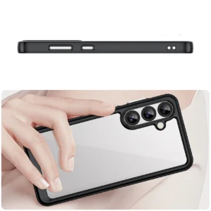 Outer Space Samsung Galaxy A36 Cover with Flexible Frame - dėklas telefonui juodos spalvos - Image 4