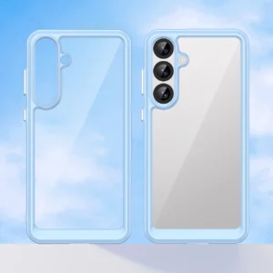 Outer Space Samsung Galaxy A36 Cover with Flexible Frame - dėklas telefonui mėlynos spalvos - Image 6
