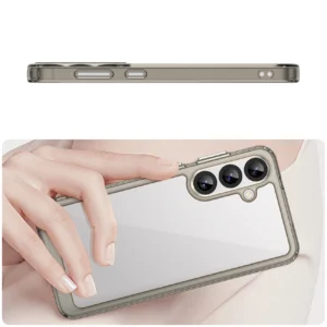 Outer Space Samsung Galaxy A36 Cover with Flexible Frame - Semi-dėklas telefonui skaidrus, dėklas telefonui juodos spalvos - Image 4