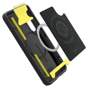 Spigen Rugged Armor Mag MagSafe Samsung Galaxy S25 - Matte dėklas telefonui juodos spalvos - Image 2
