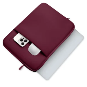 Tech-Protect Neoprene dėklas nešiojamam kompiuteriui 13" - Burgundy - Image 5