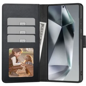 Tech-Protect Wallet Motorola Moto G05 / E15 - Matte dėklas telefonui juodos spalvos - Image 2