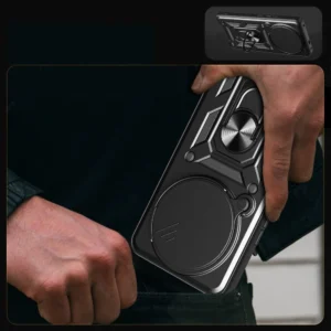 Tech-Protect CamShield Pro Xiaomi Redmi Note 14 Pro+ 5G - Matte dėklas telefonui juodos spalvos - Image 2