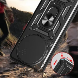 Tech-Protect CamShield Pro Xiaomi Redmi Note 14 Pro+ 5G - Matte dėklas telefonui juodos spalvos - Image 3