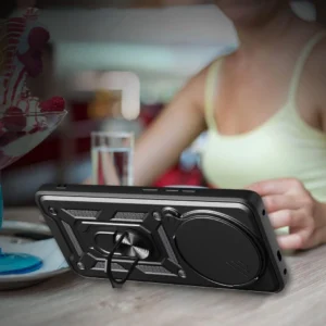 Tech-Protect CamShield Pro Xiaomi Redmi Note 14 Pro+ 5G - Matte dėklas telefonui juodos spalvos - Image 6