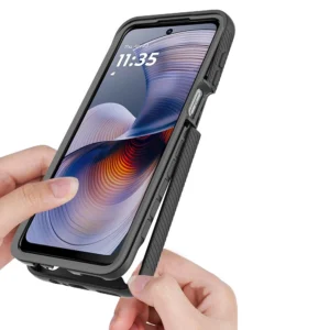 Tech-Protect Defense Motorola Moto G55 5G - dėklas telefonui juodos spalvos - Image 2