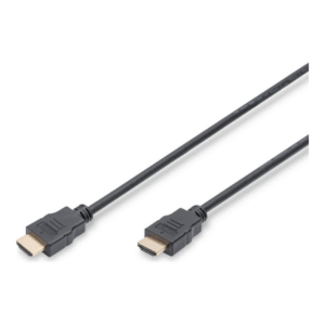 ASSMANN HDMI Standard connection kabelis, type A, M/M, 2.0m, w/Ethernet, Full HD, black, gold, AK-330114-020-S  - Image 3
