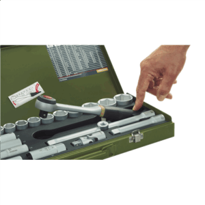 GALVUČIŲ KOMPLEKTAS; 3/8; 65 vnt.; 23112 - Image 4