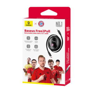 Baseus USB-C to USB-C 100W Charging Cable (Black) Bayern Edition - Image 4