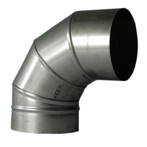 Kaminų alkūnė WADEX 116, D130 mm 90°