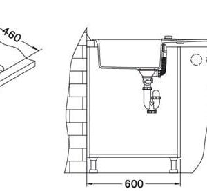 Plautuvė Alveus Rock 130 9, 78 x 48 x 18 cm - Image 3
