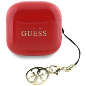 Ausinės TWS Guess Glossy Effect Printed Classic Logo & Charm raudonos spalvos - Image 3
