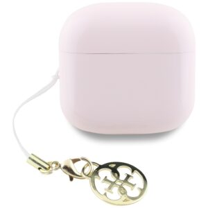 Ausinės TWS Guess Glossy Effect Printed Classic Logo & Charm rožinės spalvos - Image 4