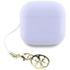 Ausinės TWS Guess Glossy Effect Printed Classic Logo & Charm levandų spalvos - Image 4