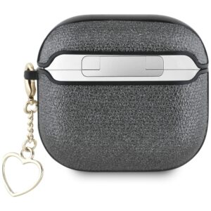 Guess Metallic Script Charm AirPods 4 juodos spalvos - Image 2