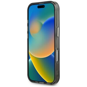 Guess IML Metal Mountain Logo MagSafe Apple iPhone 16 Pro dėklas telefonui juodos spalvos - Image 5