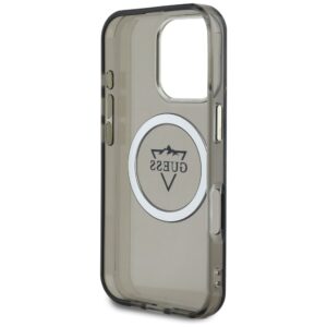 Guess IML Metal Mountain Logo MagSafe Apple iPhone 16 Pro dėklas telefonui juodos spalvos - Image 7