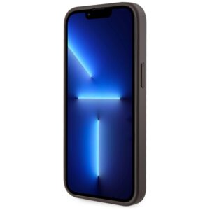 Guess 4G Stripes su krepšeliu Magsafe Apple iPhone 15 dėklas telefonui rudos spalvos - Image 3