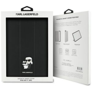 Karl Lagerfeld KLFC11RM24SAKCK Apple iPad Air 11" 2024 Book Cover juodos spalvos Saffiano Magnetic Karl &Choupette - Image 8