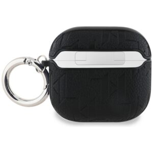 Karl Lagerfeld Monogram Karl & Choupette Head AirPods 4 juodos spalvos - Image 2