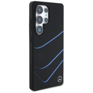 Mercedes Silicone Contrasted Curves MagSafe Samsung Galaxy S25 Ultra dėklas telefonui juodos spalvos - Image 4