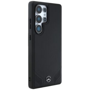Mercedes Leather Curved Stitches Samsung Galaxy S25 Ultra dėklas telefonui juodos spalvos - Image 4