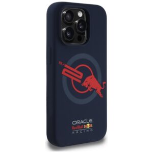 Red Bull HC Silicone ORBR20 Logo Red Lining Apple iPhone 15 Pro MagSafe dėklas telefonui mėlynos spalvos - Image 4