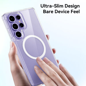 Rock Crystal skaidrus Series Magnetic dėklas skirtas Samsung Galaxy S25 skaidrus - Image 3