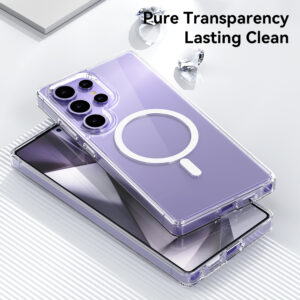 Rock Crystal skaidrus Series Magnetic dėklas skirtas Samsung Galaxy S25 skaidrus - Image 4