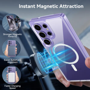 Rock Crystal skaidrus Series Magnetic dėklas skirtas Samsung Galaxy S25 skaidrus - Image 5