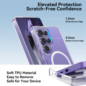 Rock Crystal skaidrus Series Magnetic dėklas skirtas Samsung Galaxy S25 skaidrus - Image 8