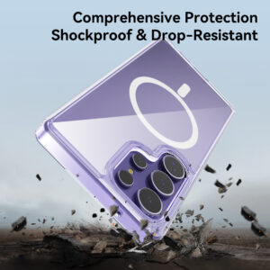 Rock Crystal skaidrus Series Magnetic dėklas skirtas Samsung Galaxy S25 Ultra skaidrus - Image 7